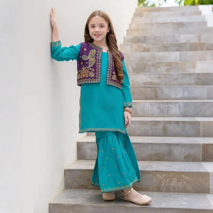 Zivah-Gharara-3 Piece kids Set