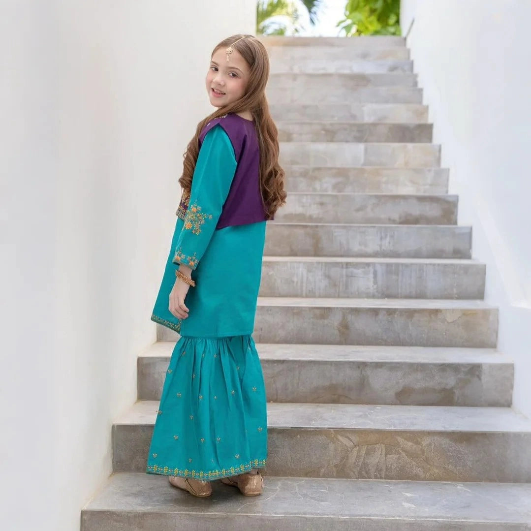 Zivah-Gharara-3 Piece kids Set