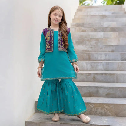 Zivah-Gharara-3 Piece kids Set