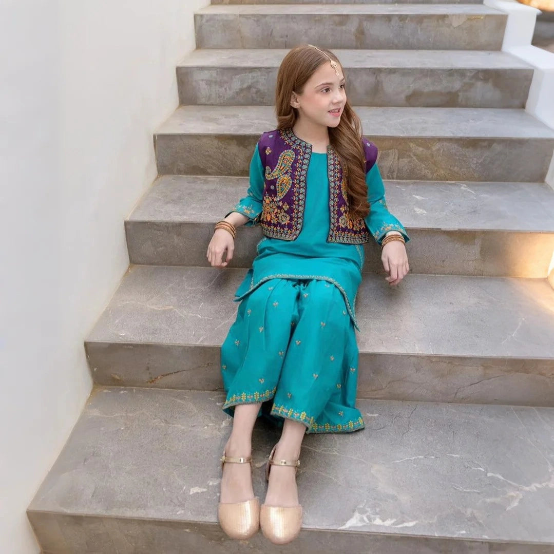 Zivah-Gharara-3 Piece kids Set