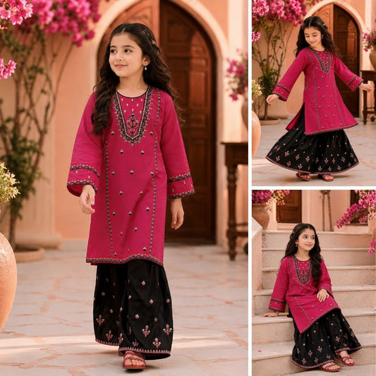 Zunaira-Gharara-2 Piece Kids Set