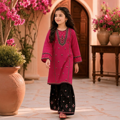 Zunaira-Gharara-2 Piece Kids Set