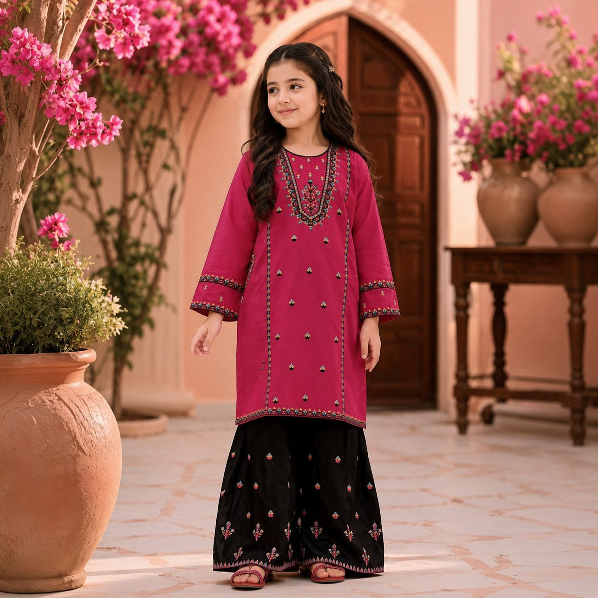 Zunaira-Gharara-2 Piece Kids Set