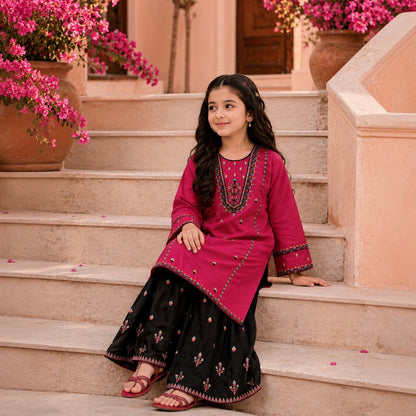 Zunaira-Gharara-2 Piece Kids Set