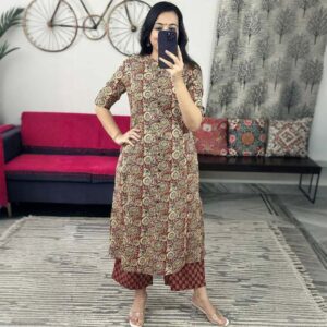 Look Classy Aline kurti Pattern Co-Ord Set