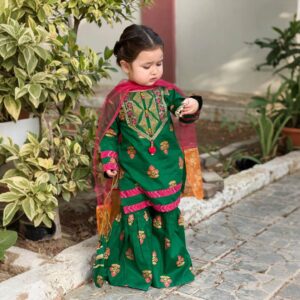Azura - Embroidery Kids Gharara Suit