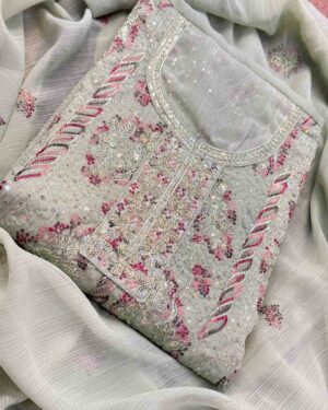 Ameera - Diamond Georgette Three-Piece