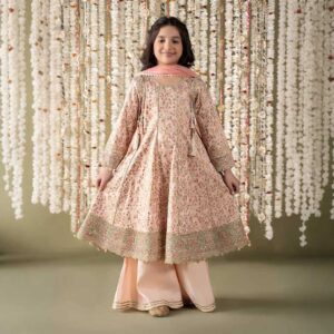Arohi - Embroidered Cotton Kids Suit