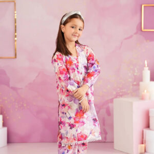 Tsubaki - Elegant Digital-Printed Kids Suit