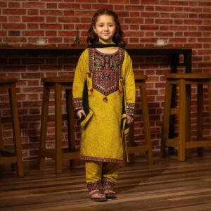 Meera - Embroidered Kids’ Cotton Suit Set