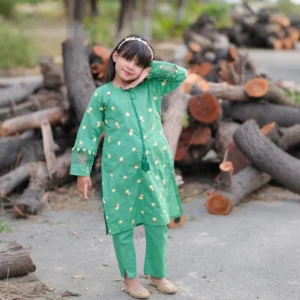 Trino - Floral Embroidery Kids Suit